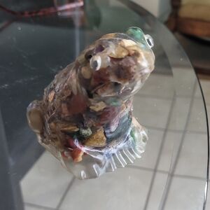 Colorful Resin Frog Figurine
